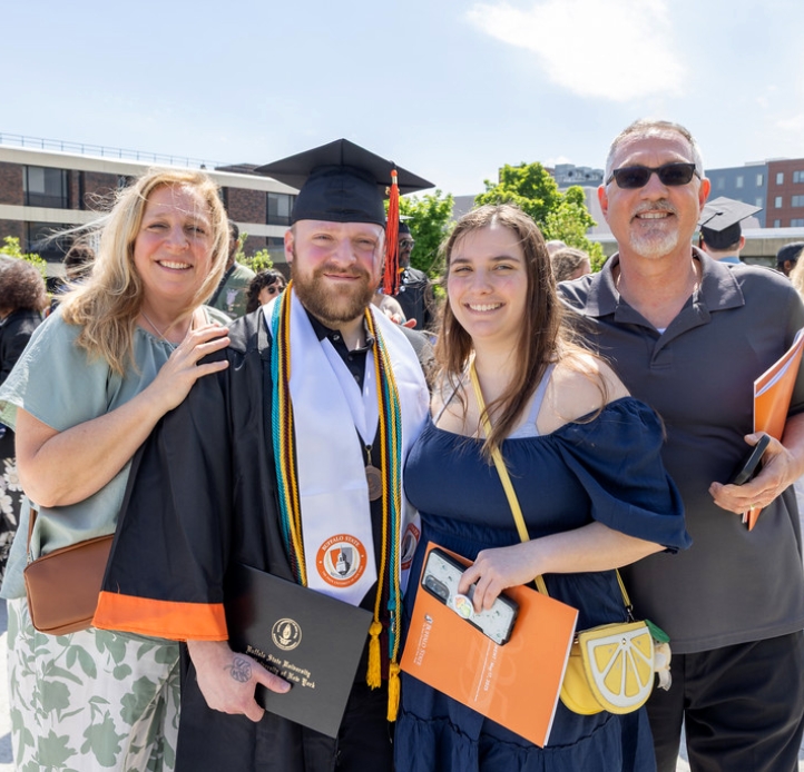 Grad with family